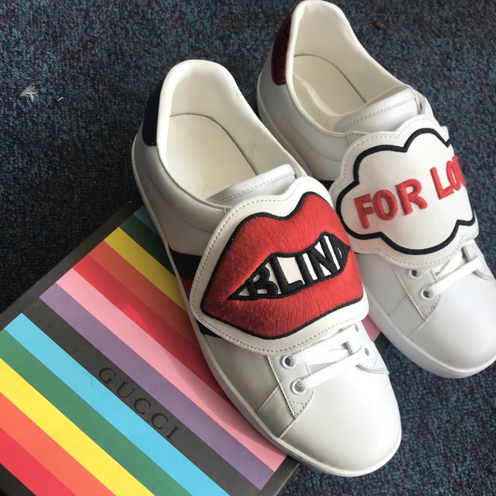 GUCCI Ace Sneaker w/ Removable Patches